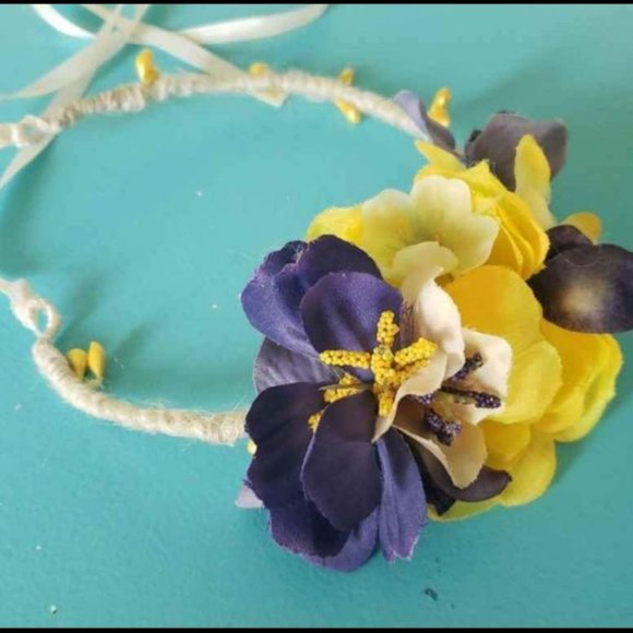 Newborn Spring Easter Flower Crown Headpiece - Picture 3 of 4